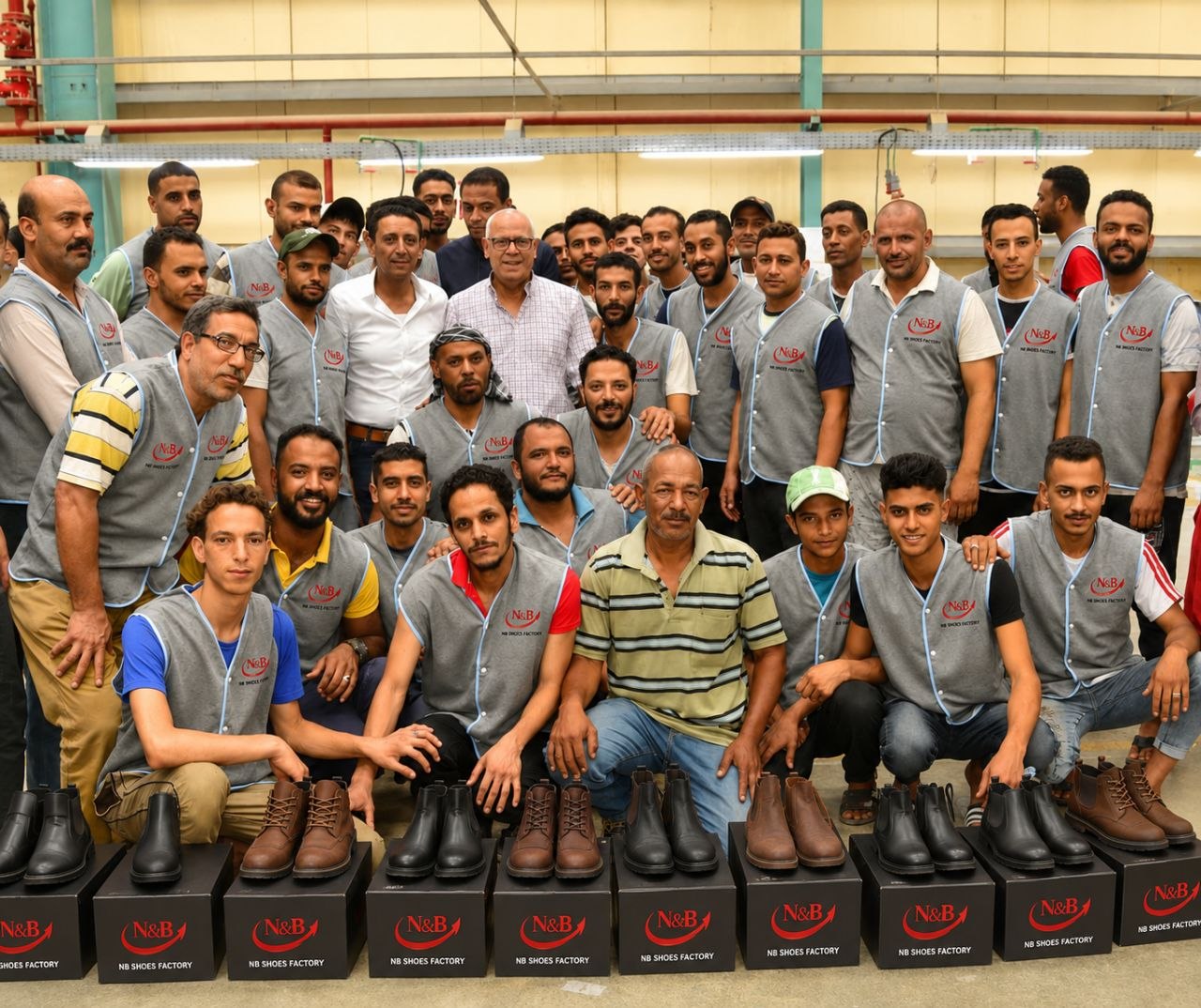 خط إنتاج مصنع الأحذية الحديث